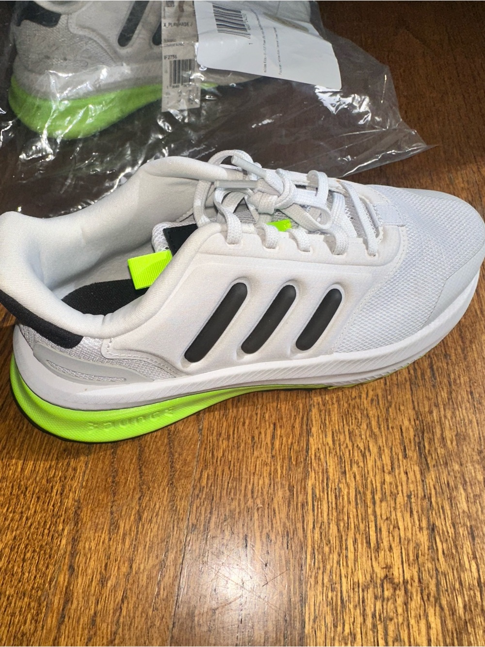 adidas Kids PLR Phase Grey Black Lucid Lemon Sneakers - NWT 6 Big Kid (W7-7.5)